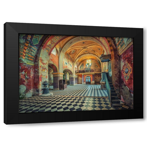 The Colors Remain Black Modern Wood Framed Art Print with Double Matting by Haker, Matthias