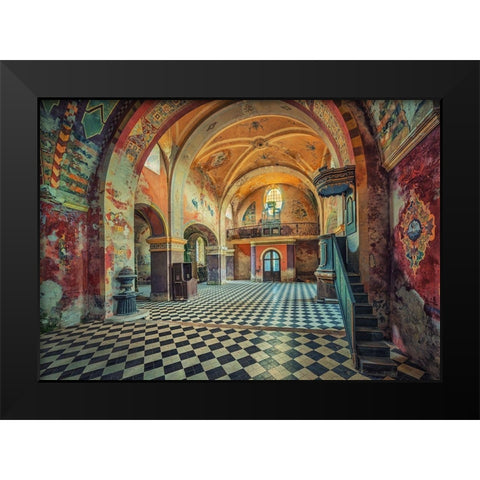 The Colors Remain Black Modern Wood Framed Art Print by Haker, Matthias