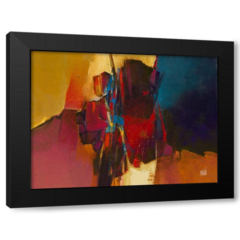Luminescence Black Modern Wood Framed Art Print by Marchi