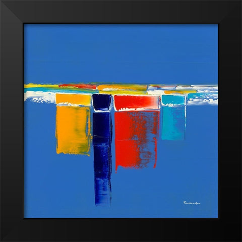 Ambiance marine Black Modern Wood Framed Art Print by Fontdeville, Guy