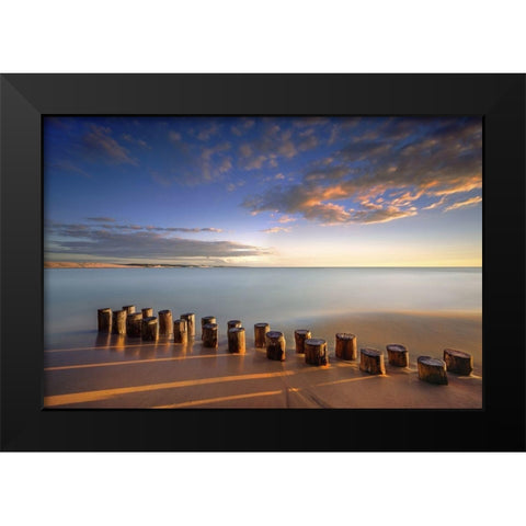 Diagonale Black Modern Wood Framed Art Print by Bertrande, Arnaud