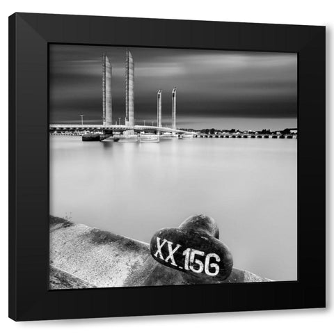 XX-156 Black Modern Wood Framed Art Print by Bertrande, Arnaud