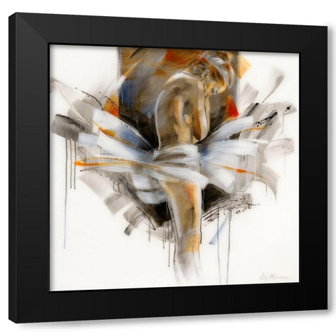 Modest I Black Modern Wood Framed Art Print by Meijering, Kitty