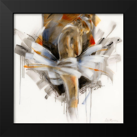 Modest I Black Modern Wood Framed Art Print by Meijering, Kitty