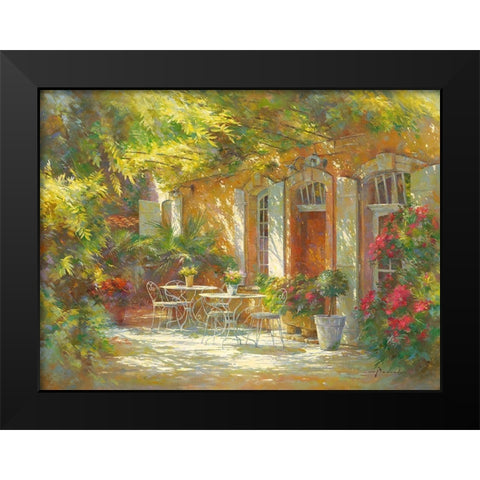 Le vieux relais de poste Black Modern Wood Framed Art Print by Messely, Johan