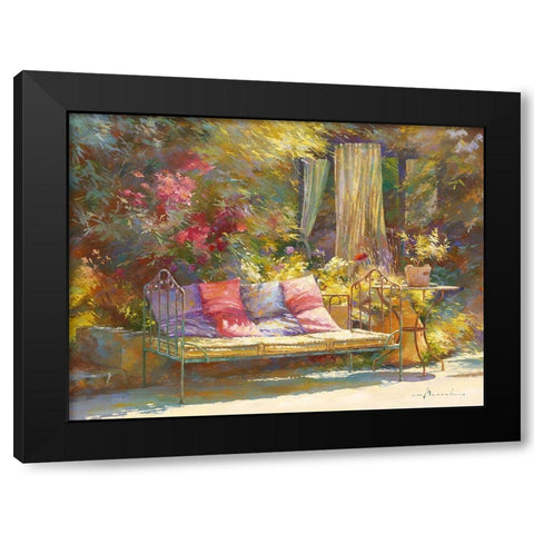 Repos au regalido Black Modern Wood Framed Art Print with Double Matting by Messely, Johan