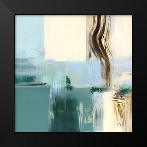 Reflets II Black Modern Wood Framed Art Print by Ball, Veronique