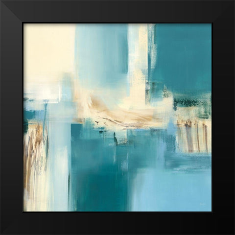 Reflets III Black Modern Wood Framed Art Print by Ball, Veronique