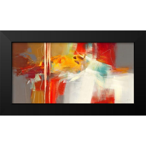 Harmonie Black Modern Wood Framed Art Print by Ball, Veronique