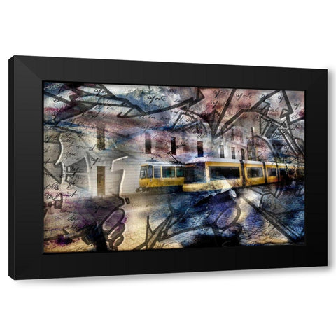 Berlin I Black Modern Wood Framed Art Print with Double Matting by Le Visage, J-M