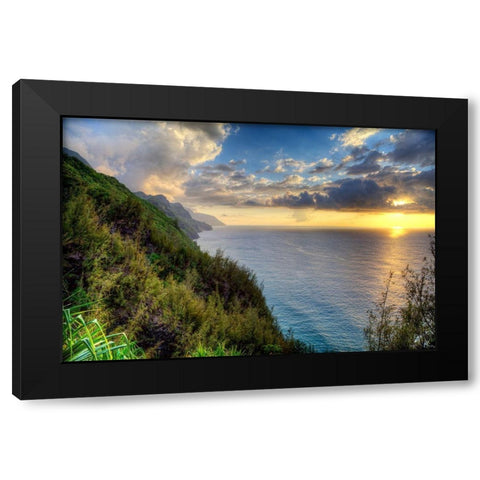 The Hyke Black Modern Wood Framed Art Print by Terrible, Aurelien