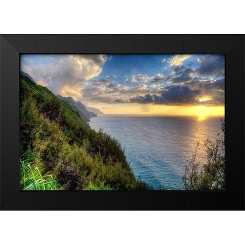 The Hyke Black Modern Wood Framed Art Print by Terrible, Aurelien