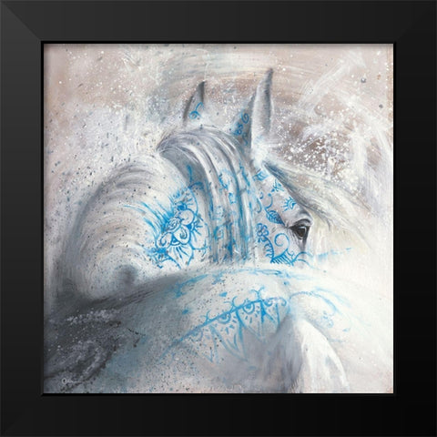 Brume d argent I Black Modern Wood Framed Art Print by Cazal, Cedric