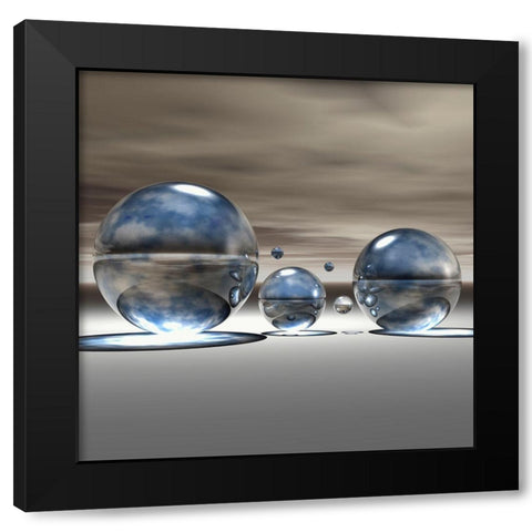 Imagination I Black Modern Wood Framed Art Print by Hillert, Peter