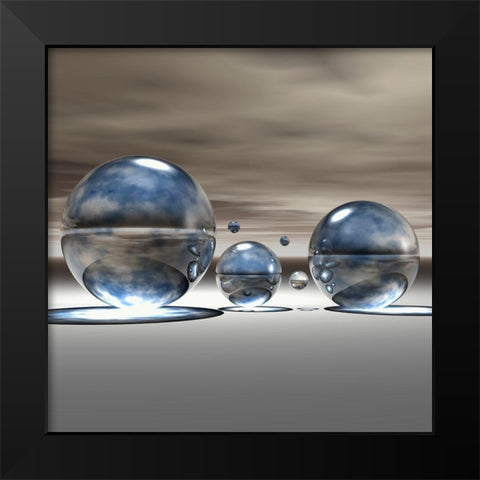 Imagination I Black Modern Wood Framed Art Print by Hillert, Peter