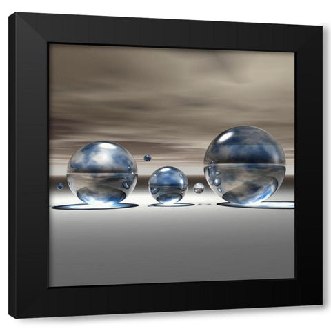 Imagination II Black Modern Wood Framed Art Print by Hillert, Peter