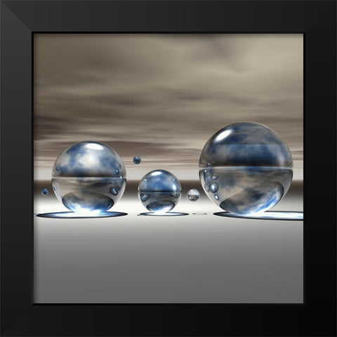 Imagination II Black Modern Wood Framed Art Print by Hillert, Peter