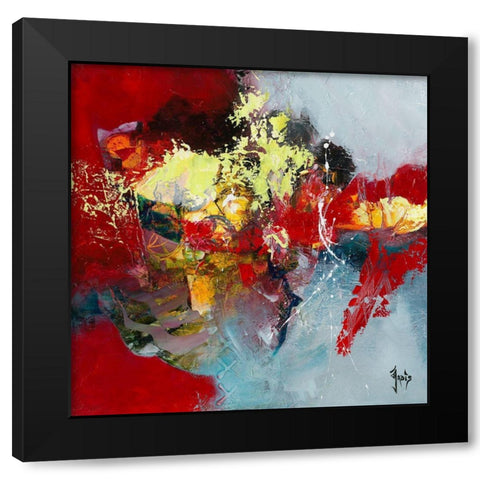 evidence Black Modern Wood Framed Art Print by Jadis