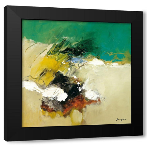 Variations abstraites II Black Modern Wood Framed Art Print with Double Matting by Magis, Pascal