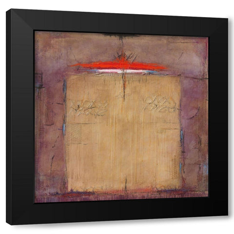 Werk Nr. 11_20 Kein Titel Black Modern Wood Framed Art Print with Double Matting by Eckerle, Rudi