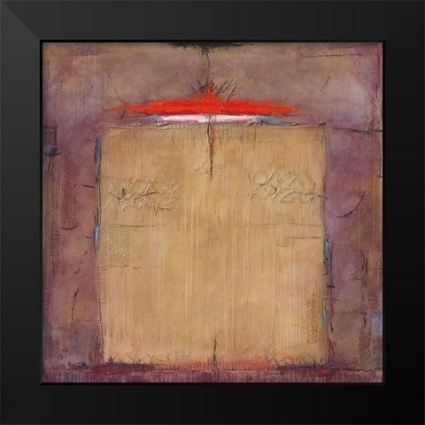 Werk Nr. 11_20 Kein Titel Black Modern Wood Framed Art Print by Eckerle, Rudi