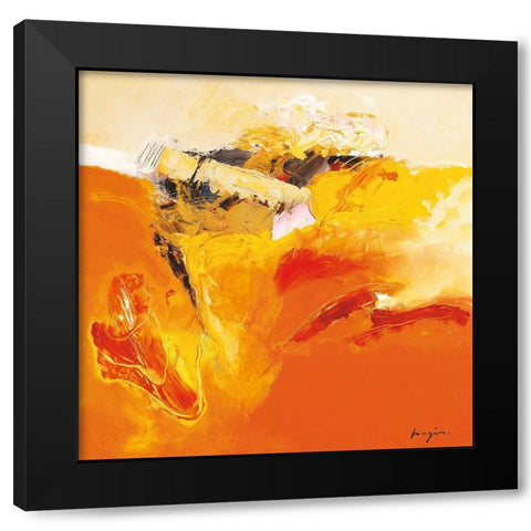 Variations abstraites III Black Modern Wood Framed Art Print with Double Matting by Magis, Pascal