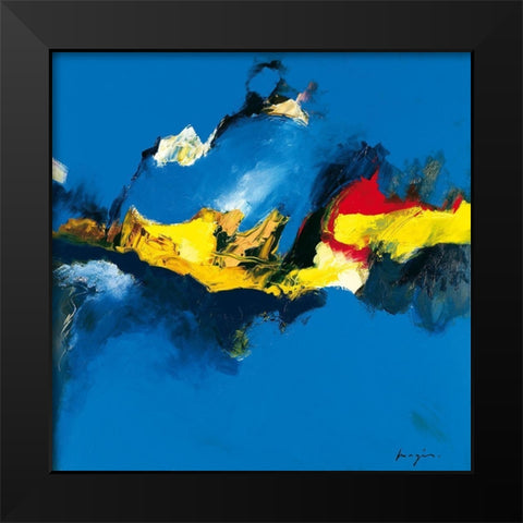 Variations abstraites IV Black Modern Wood Framed Art Print by Magis, Pascal