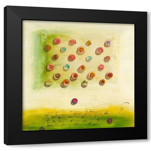 Oigas V Black Modern Wood Framed Art Print with Double Matting by Leys, Gemma