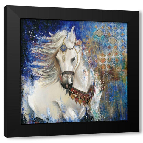 Jardin Sauvage Black Modern Wood Framed Art Print by Maugeri, Valerie