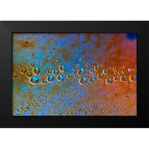 Droping Caravan Black Modern Wood Framed Art Print by NUPHO