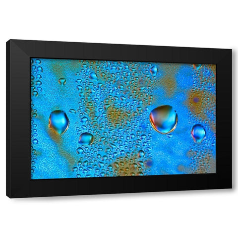 The Red Blue Black Modern Wood Framed Art Print by NUPHO