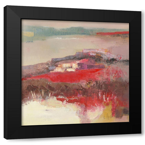 Le Hameau Black Modern Wood Framed Art Print by Parise, Chantal