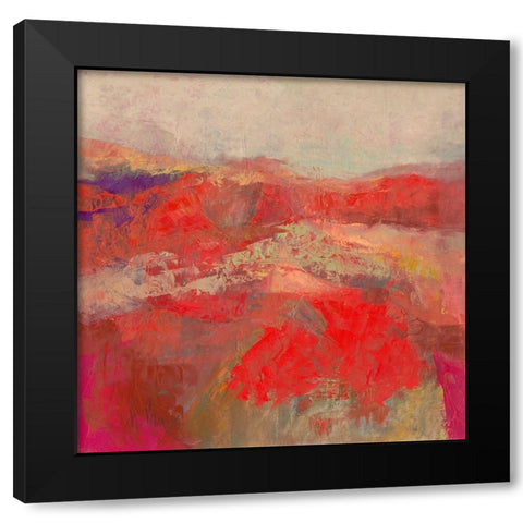 Floraison Black Modern Wood Framed Art Print by Parise, Chantal