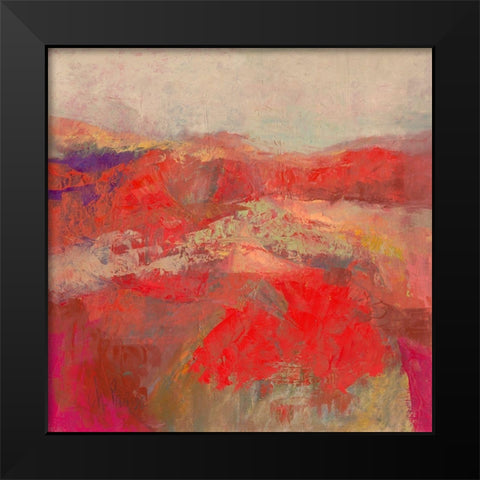 Floraison Black Modern Wood Framed Art Print by Parise, Chantal