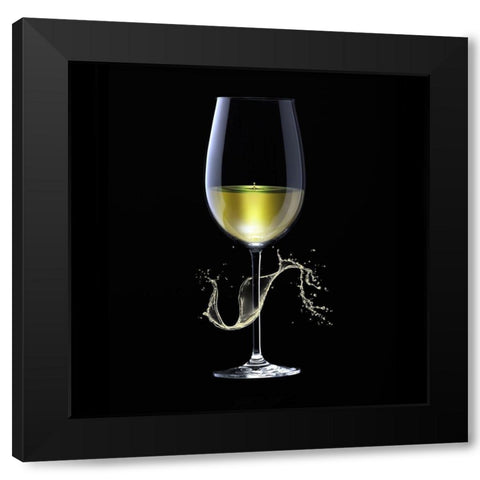 GrapeSplash one Black Modern Wood Framed Art Print by Hillert, Peter