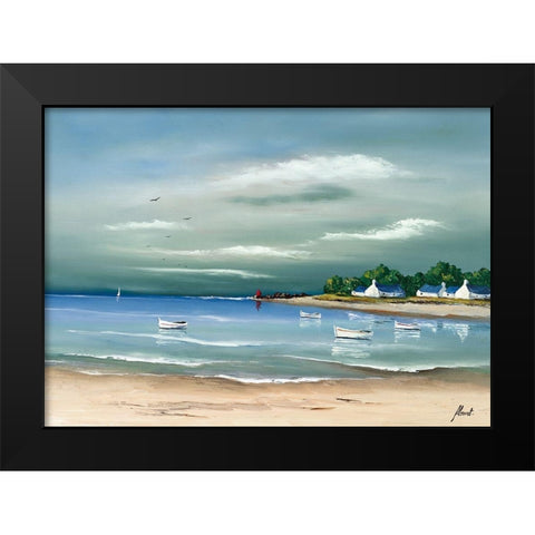 Cote bretonne I Black Modern Wood Framed Art Print by Flanet, Frederic