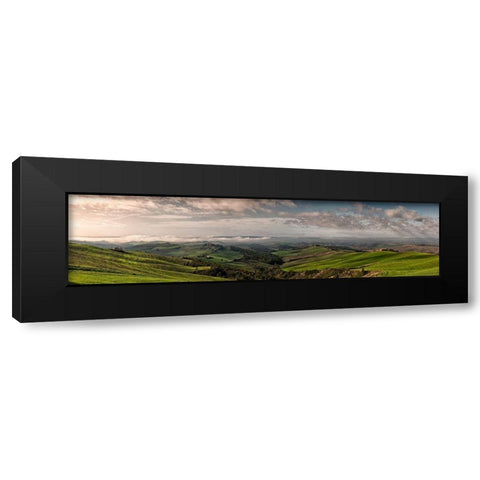 Toscana - Crete Senesi Black Modern Wood Framed Art Print by Fischer, Rolf