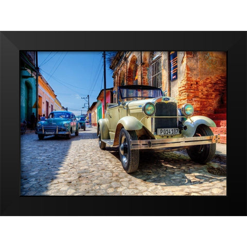 Trinity Black Modern Wood Framed Art Print by Terrible, Aurelien