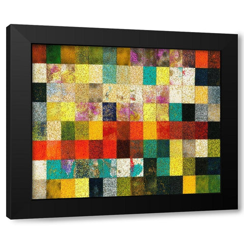 Untitled VII Black Modern Wood Framed Art Print with Double Matting by Fahar
