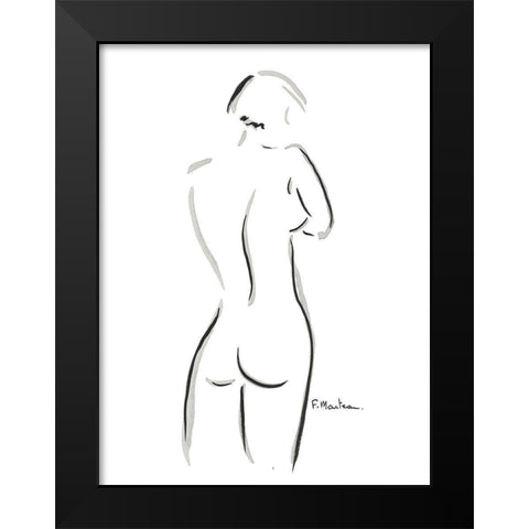 Ondine Black Modern Wood Framed Art Print by Marteau, Frederique