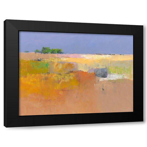 Meadow in Color Black Modern Wood Framed Art Print with Double Matting by Groenhart, Jan