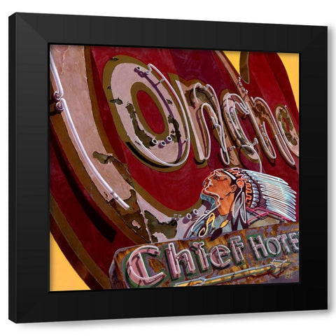 La Concha Black Modern Wood Framed Art Print by van Sprengel, Didier