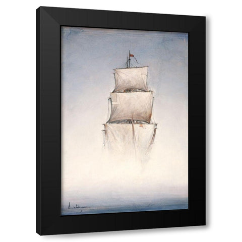 Danse la brume Black Modern Wood Framed Art Print by Letestu, Yann