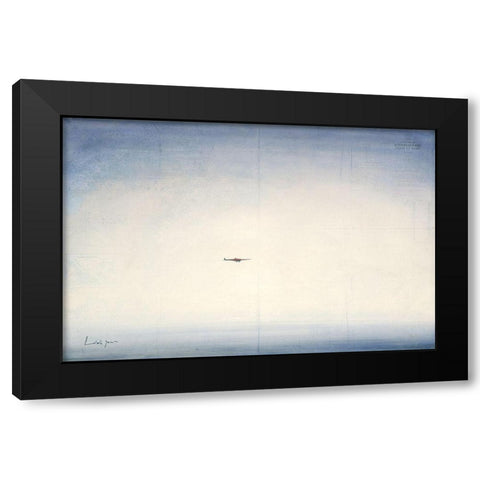 Au dessus des mers Black Modern Wood Framed Art Print by Letestu, Yann