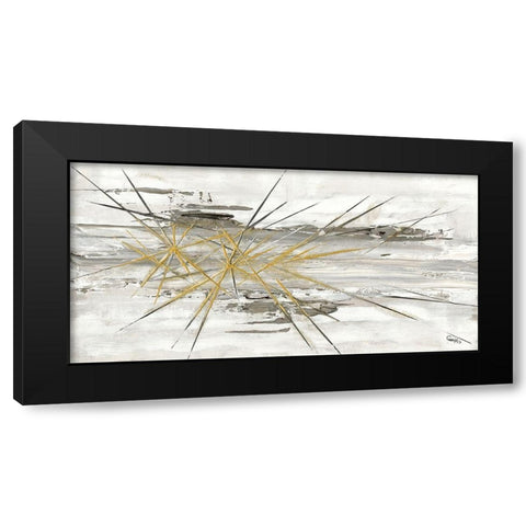 Fantome Black Modern Wood Framed Art Print with Double Matting by Caro-H