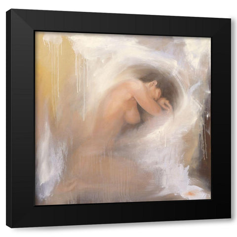 Nude III Black Modern Wood Framed Art Print by Mallo, Pierre