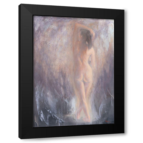Nude VI Black Modern Wood Framed Art Print by Mallo, Pierre