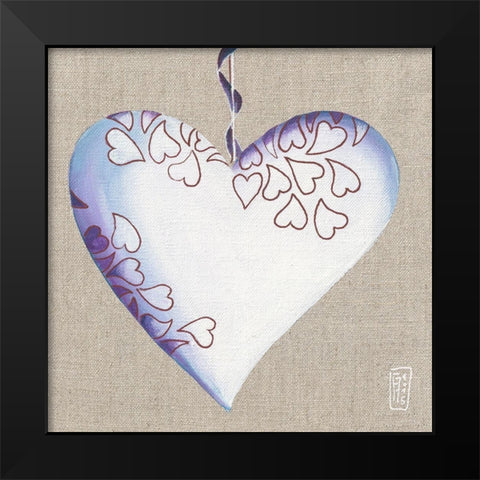 Tender Black Modern Wood Framed Art Print by Mellier, Francine