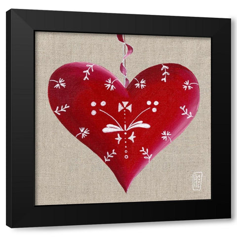 Lovely Black Modern Wood Framed Art Print by Mellier, Francine