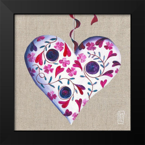 Honey Black Modern Wood Framed Art Print by Mellier, Francine